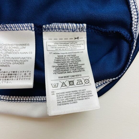 Adidas USTA Track Jacket Mens S Navy Full Zip Embroidered 2016 Tennis Nationals - Picture 4 of 10